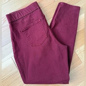 Nine West Deep Red Jeggings